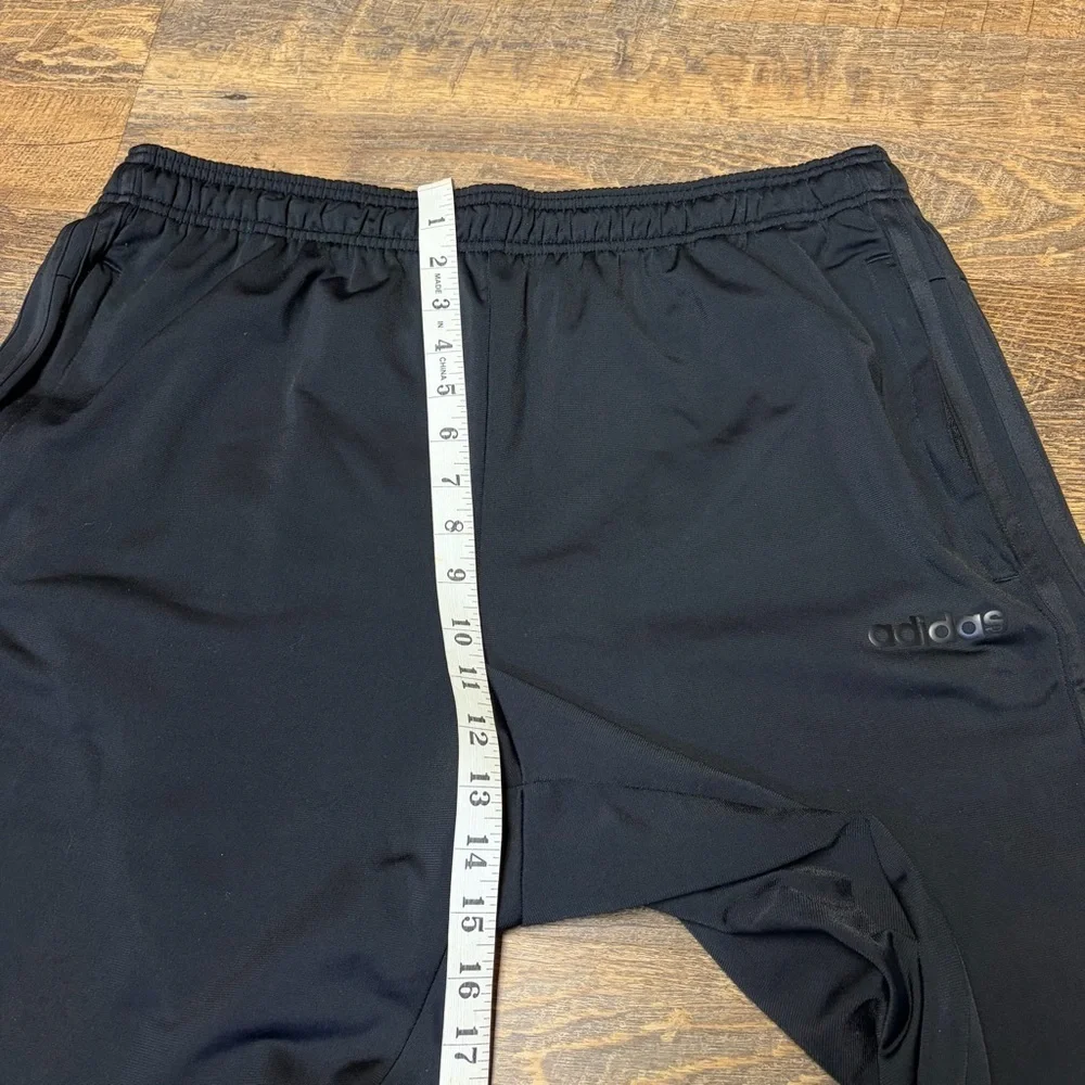 Adidas Essentials 3-Stripes Tapered Track Pants Black/Black Stripe Mens XL Gym
